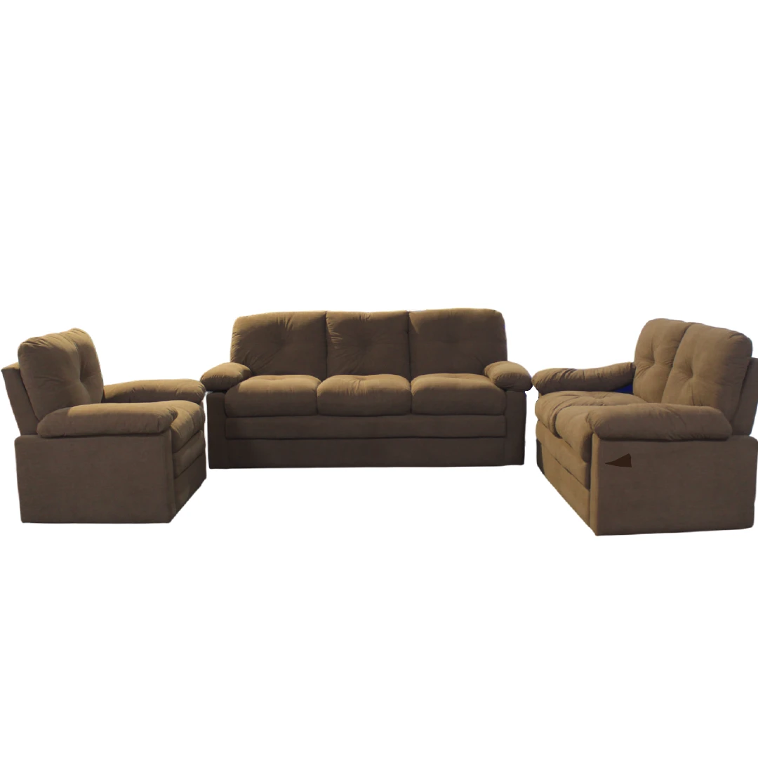 Bless 3+2+1 Fabric Sofa Dark Brown #Billy 1324 Wty: 12M