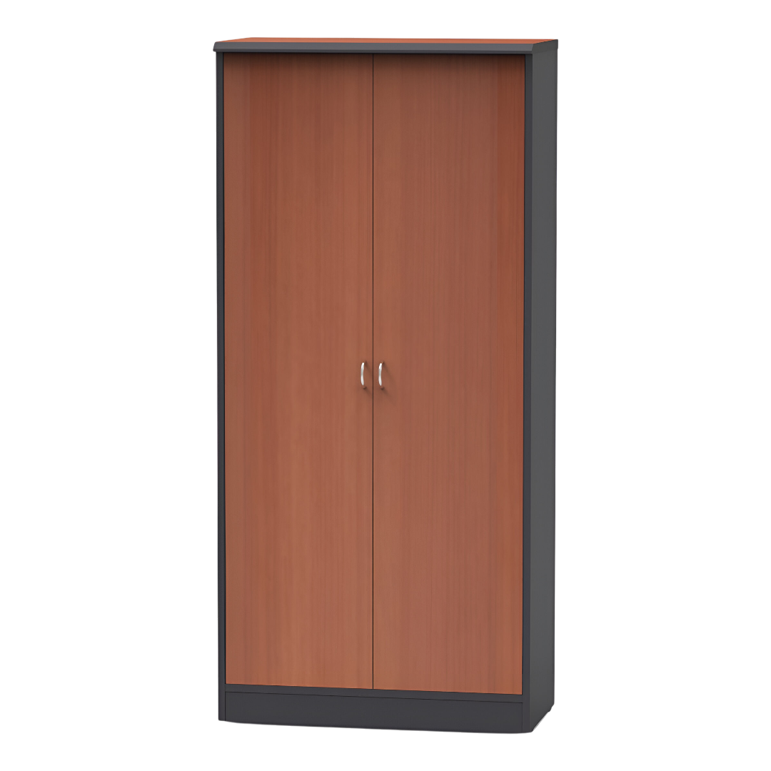 Acmi RV High Cabinet Full Doors L798 x W420 x H1750mm Cherry/Dark Grey #RV908E