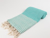 BASKET WEAVE Turkish Towel Turquoise