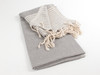 BASKET WEAVE Turkish Towel Gray