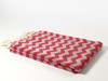 Waves Turkish Towel, Peshtemal, Red