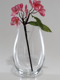 egg glass vase H30cm D19cm