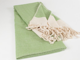 Diamond Turkish Towel, Peshtemal, Green