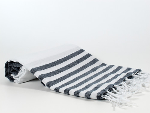 Lily Turkish Towel Peshtemal, Navy