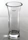 flared cylindric glass vase H28cm