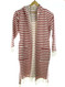 CHEVRON beachrobe bathrobe  red hooded