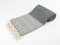 BASKET WEAVE Turkish Towel Charcoal