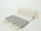 Herringbone Turkish Towel Peshtemal Gray