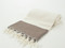 Herringbone Turkish Towel Peshtemal Brown
