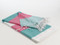 Fiesta Turkish Towel Peshtemal Turquoise-Pink