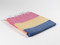 Carnival Turkish Towel Peshtemal Pink-Yellow-Navy