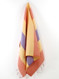 Carnival Kids Size Turkish Towel, Hand Towel, Orange-Yellow-Purple