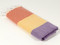 Carnival Kids Size Turkish Towel, Hand Towel, Orange-Yellow-Purple