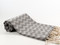 Waves Turkish Towel, Peshtemal, Gray