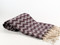 Waves Turkish Towel, Peshtemal, Burgundy