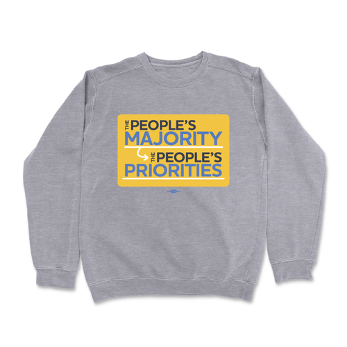People's Priorities (Dark Ash Crewneck Sweater)