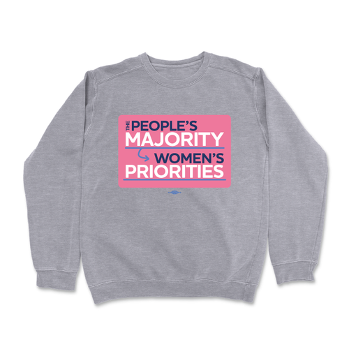 Women's Priorities (Dark Ash Crewneck Sweater)