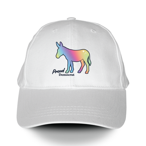 Pride Donkey (White Baseball Cap)