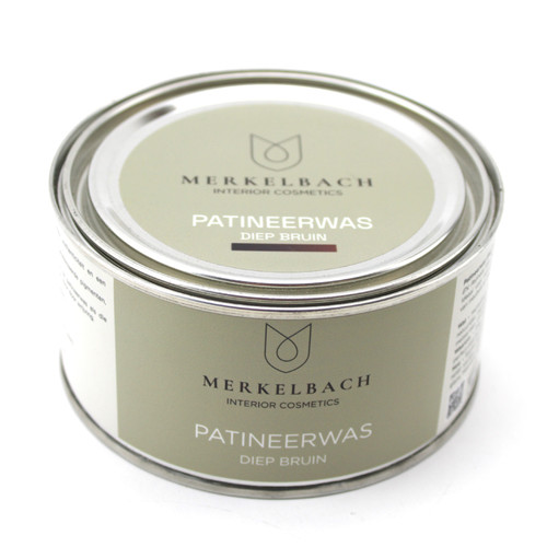 Merkelbach patineerwas donkerbruin 375 ml