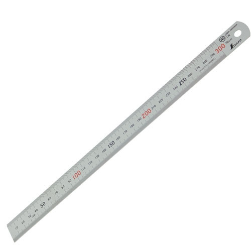 Shinwa Japanse liniaal rvs verenstaal 300 mm