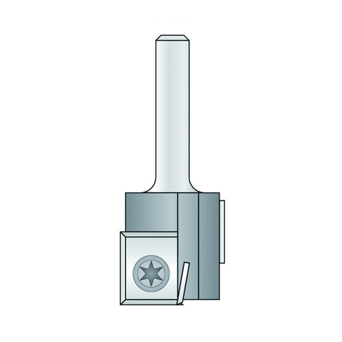 Hm 421-8 groeffrees Ø 20 x 20 mm met wisselmessen (schacht 8 mm)