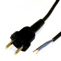 Gereedschapsnoer 2-aderig 3 meter 2 x 1 mm