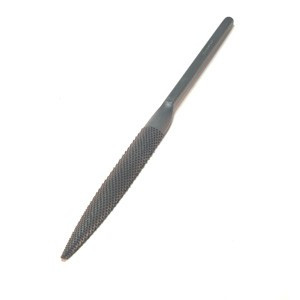 Corradi naaldvijl halfrond/eenzijdig fijn 140 mm