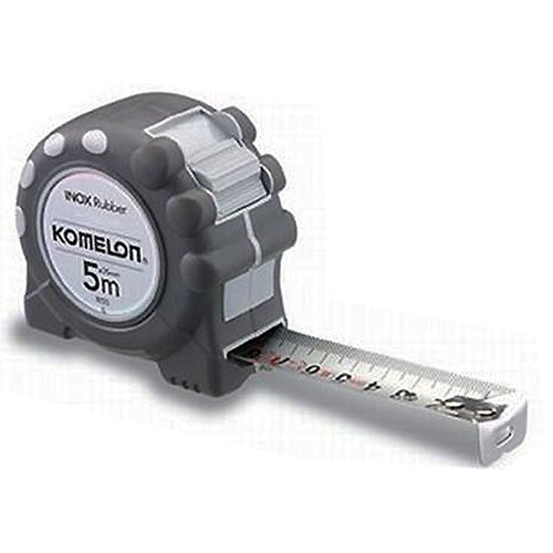 Komelon ir59 rolbandmaat 5 m x 19 mm inox rubber