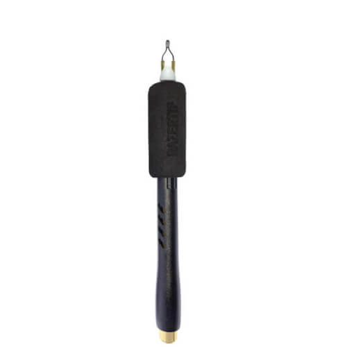 Razertip pyrografie pen met een kleine ronde punt