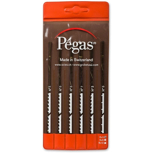 Pégas figuurzaagbladen assorti, 18 stuks