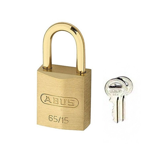 Abus messing hangslot 65MB/15 met twee sleutels - Gelijksluitend
