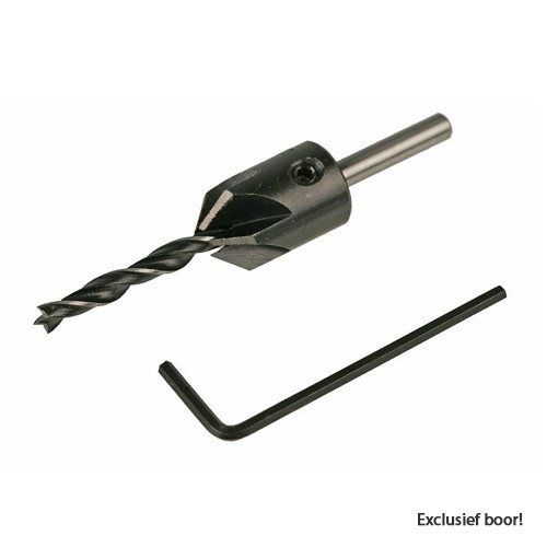 Bohrcraft verzinkboorhouder voor 10 mm houtboor