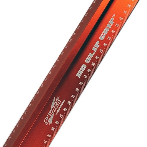 Swanson liniaal aluminium 1220 mm metrisch 'no slip grip'