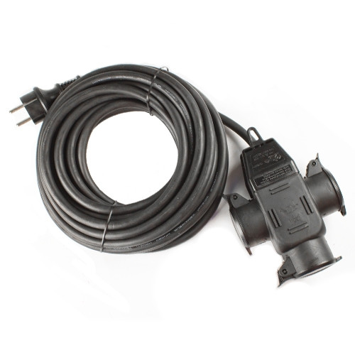 Verlengblok +RA H07 met klep, 3-aderig 10 meter