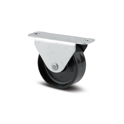 Bokwiel kunststof zwart met plaat 25 x 13 mm tot 25 kg