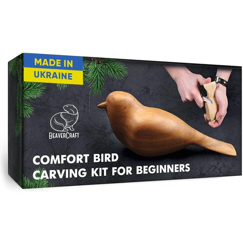 BeaverCraft houtsnijset vogel