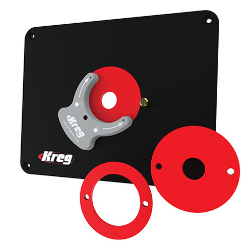 Kreg freestafel inlegplaat 298 x 235 mm inclusief 3 freesringen