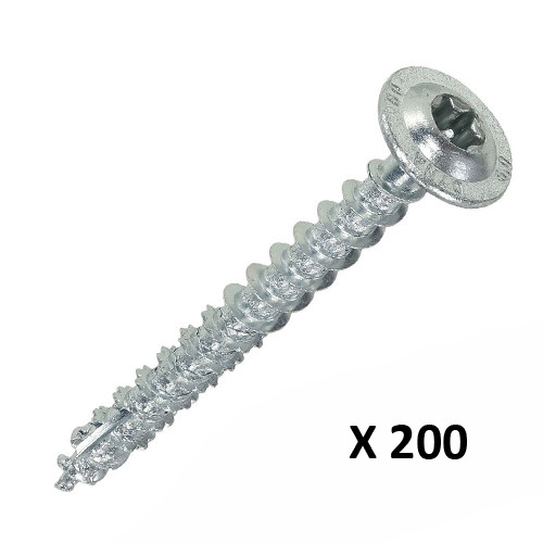 Dynaplus Houtbouwschroef VZ tellerkop met snijpunt Torx T25 Ø 5,0 x 40 mm