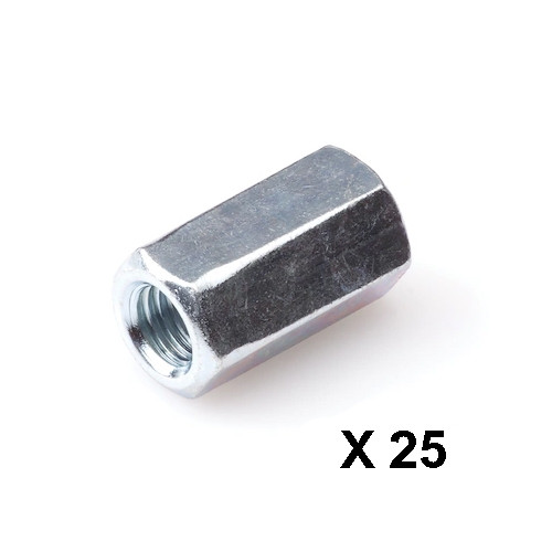 Koppelmoer verzinkt DIN6334 M16 x 48 mm