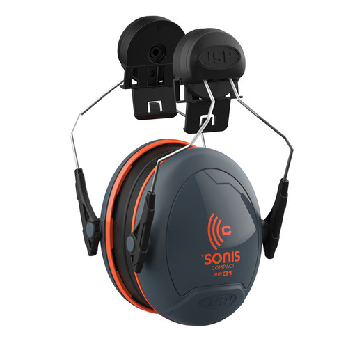 JSP Sonis Compact gehoorbeschermer helmbevestiging grijs SNR=31