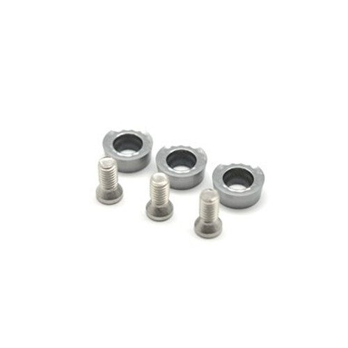 Manpa set 3 x 6 mm ronde carbide snijmessen + Torx schroeven
