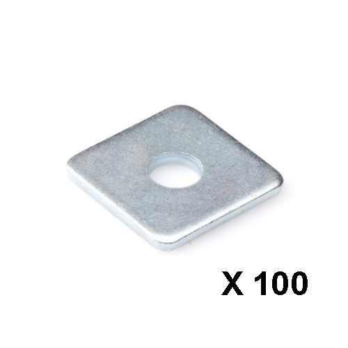 Sluitplaat verzinkt DIN436 M16 (50 x 50 x 5,0 mm)