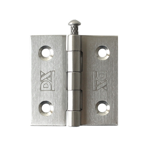 Scharnier met losse pen 51 x 51 mm rvs geborsteld