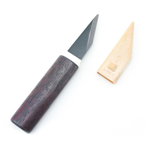 Japans Kiridashi markeermes enkel geslepen 40 mm met holster