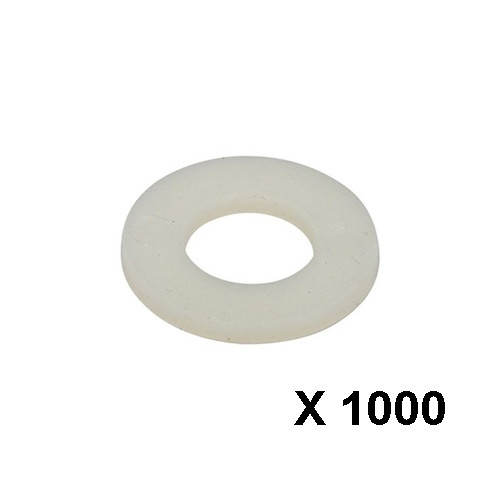 Sluitring nylon DIN125A M5 (5,3 x 10 x 1,0 mm)