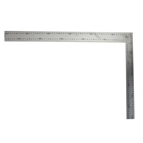 Shinwa Japanse winkelhaak rvs 8x maataanduiding 400/600 mm 