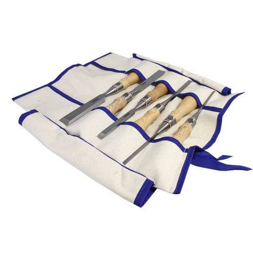 Narex Richter steekbeitelset met houten heft in canvas rol, 6-delig
