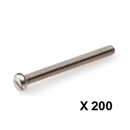 Metaalschroef RVS-A2 cilinderkop plat DIN84 M4 x 25 mm
