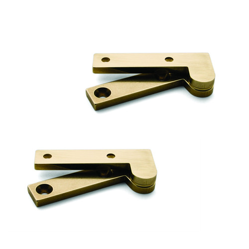 Brusso L-37 speunen 44 x 10 x 3 mm messing, 2 stuks