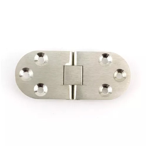 Klepscharnier rond matnikkel 30 x 65 mm